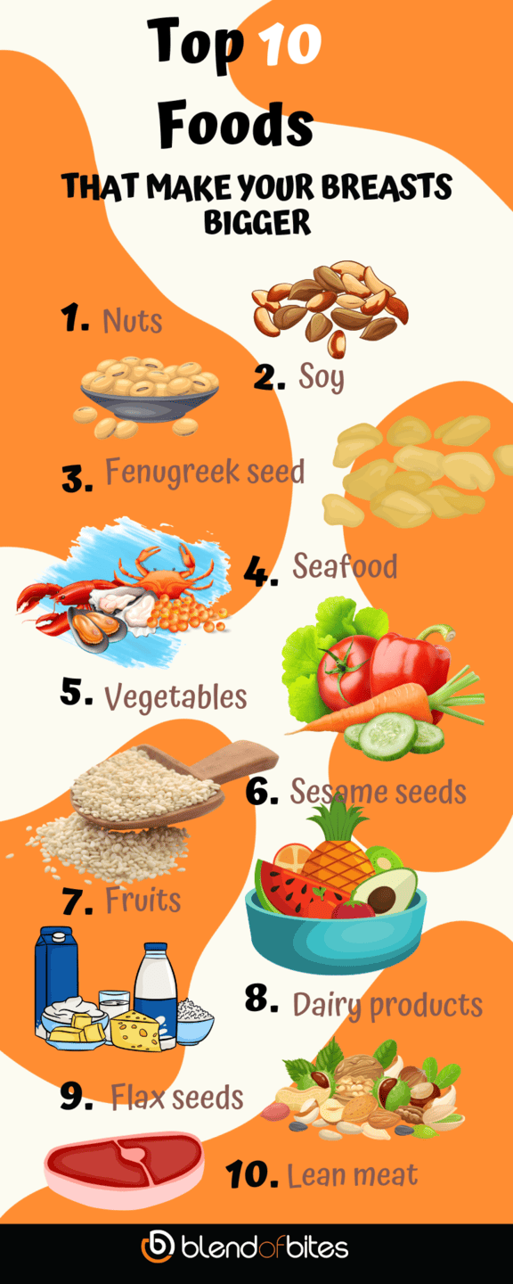 Foods that Make your Breast Bigger Infographic