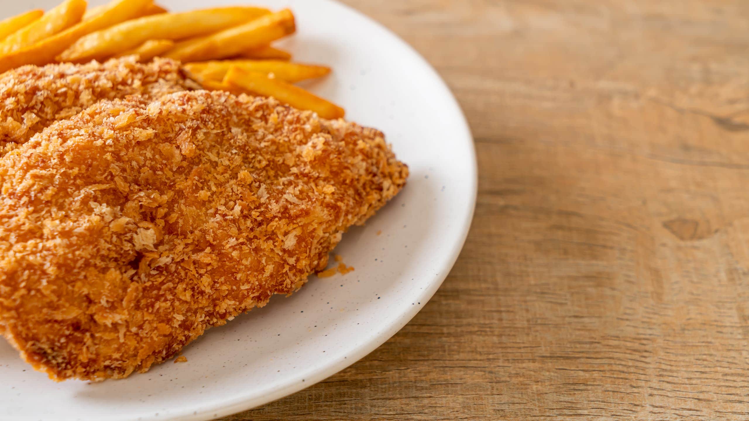 Baked Heavenly chicken with french fries