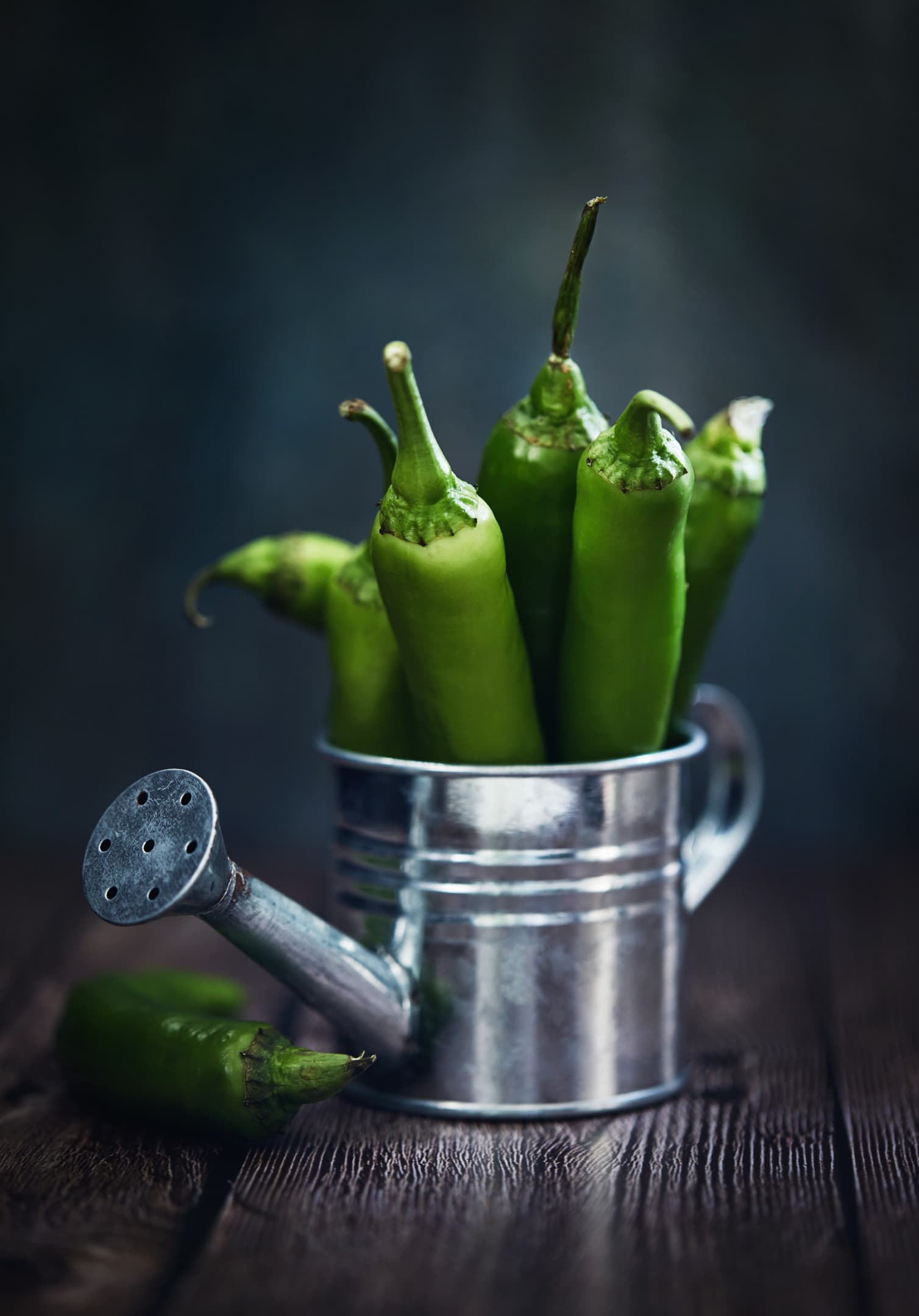 Fresh serrano peppers