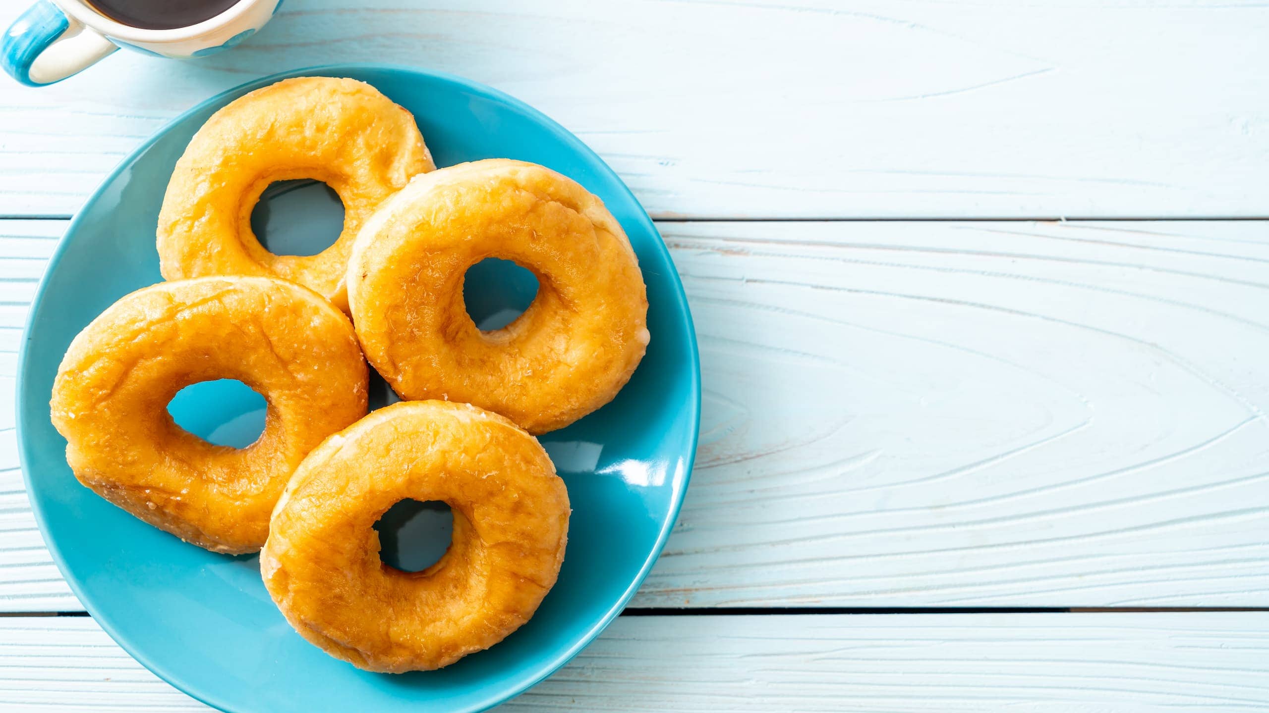 Herbalife donut with black coffee