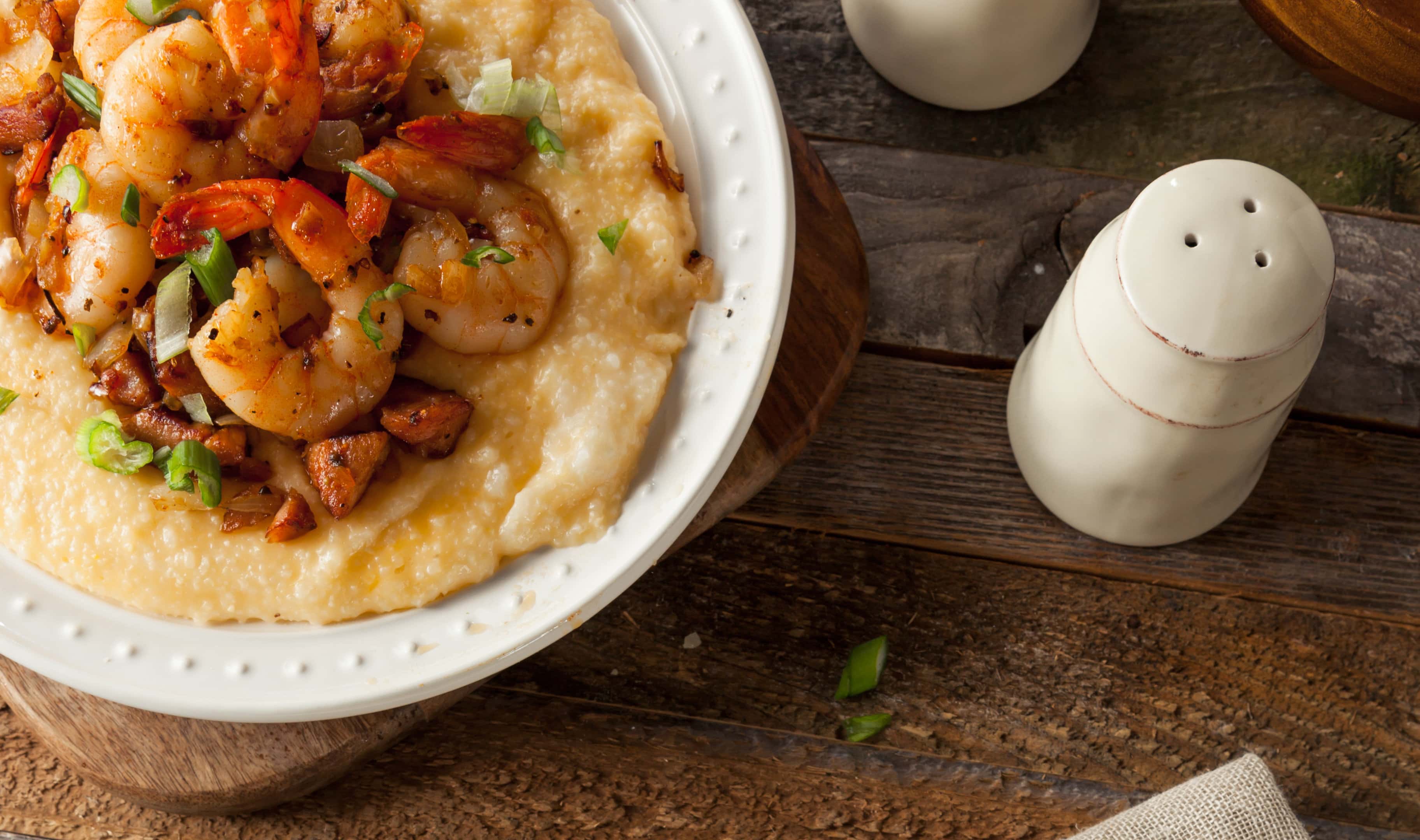 Homemade Pappadeaux shrimp and grits