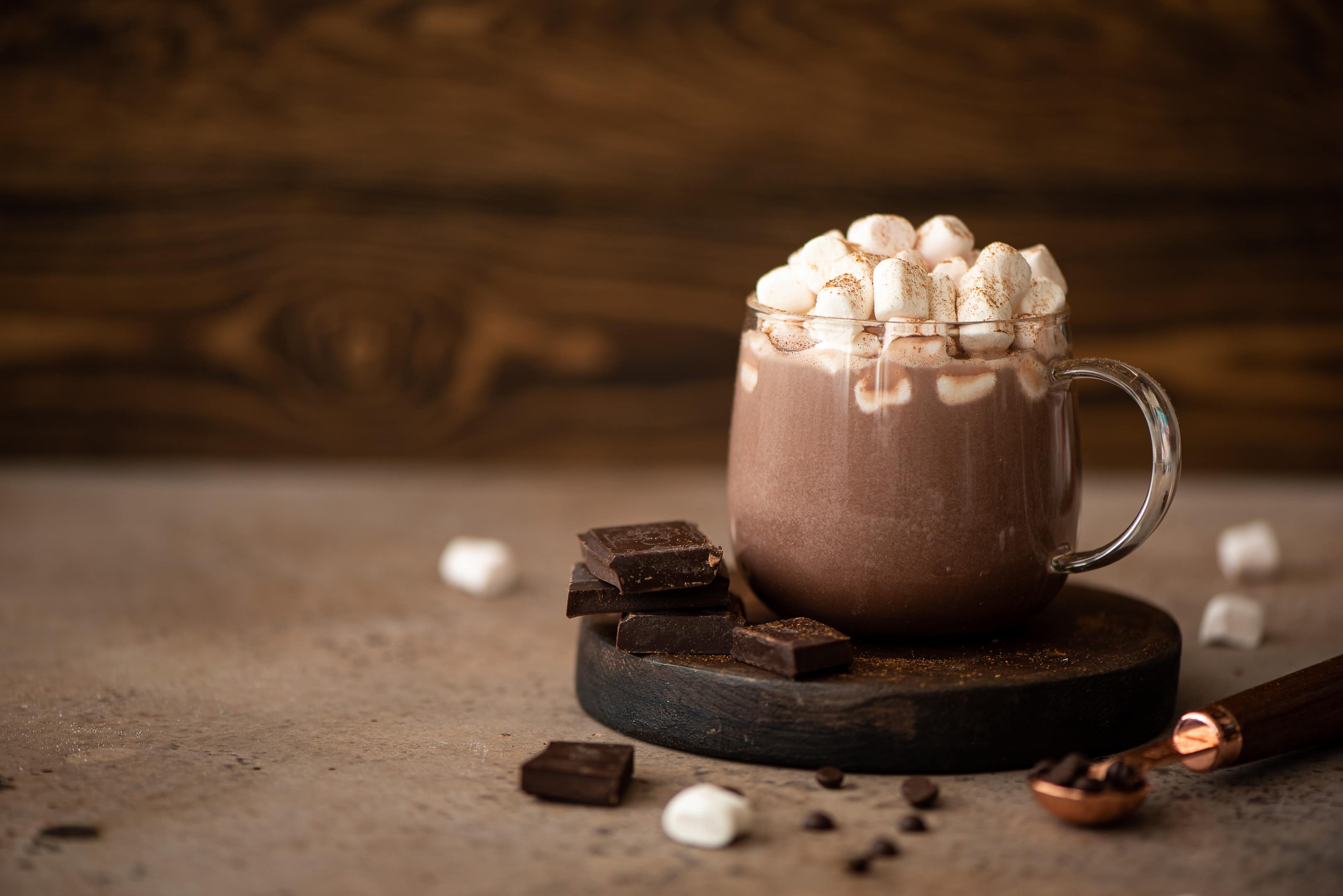 Hot chocolate with marshmallows