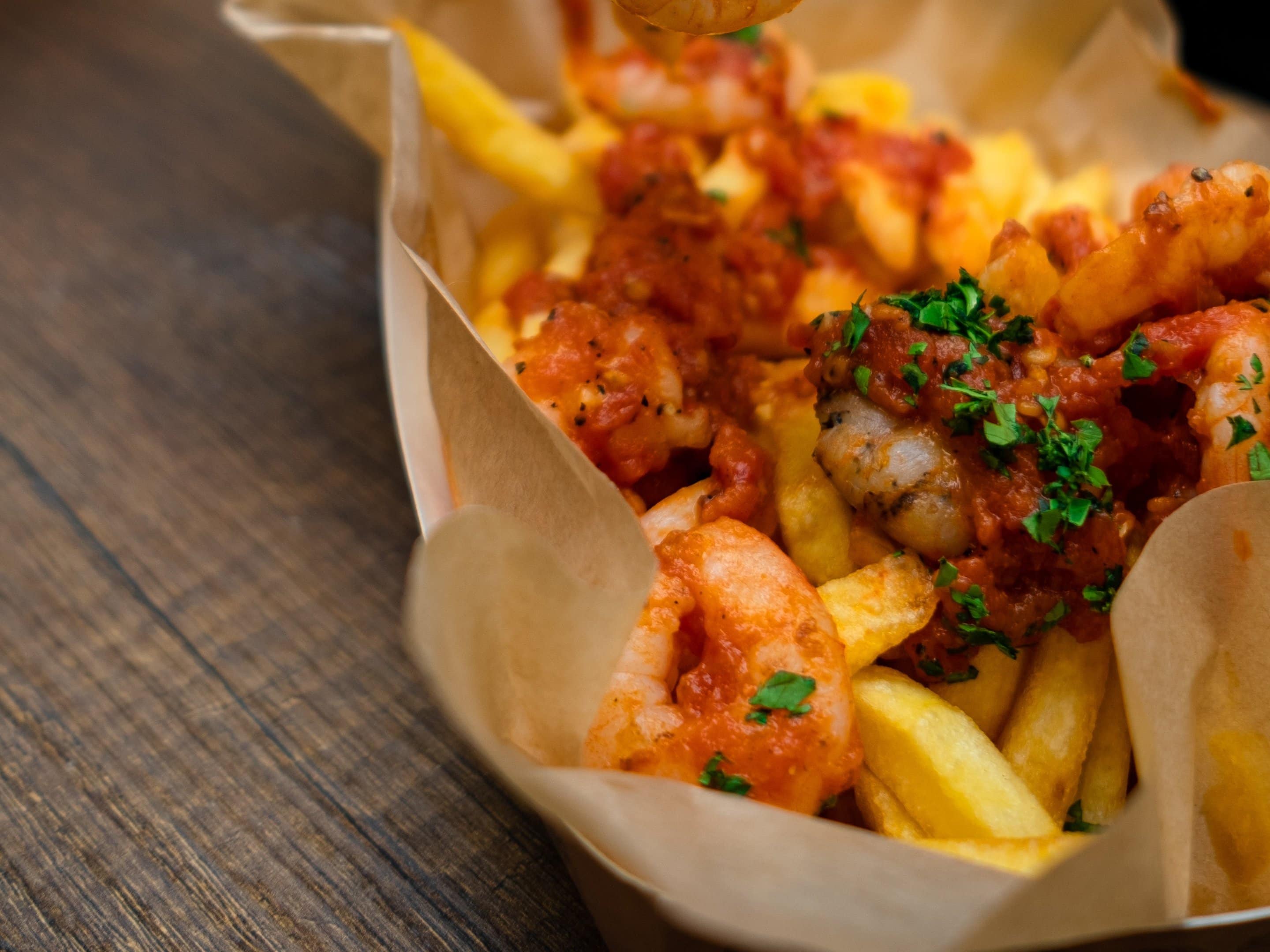 Delicious shrimp fries