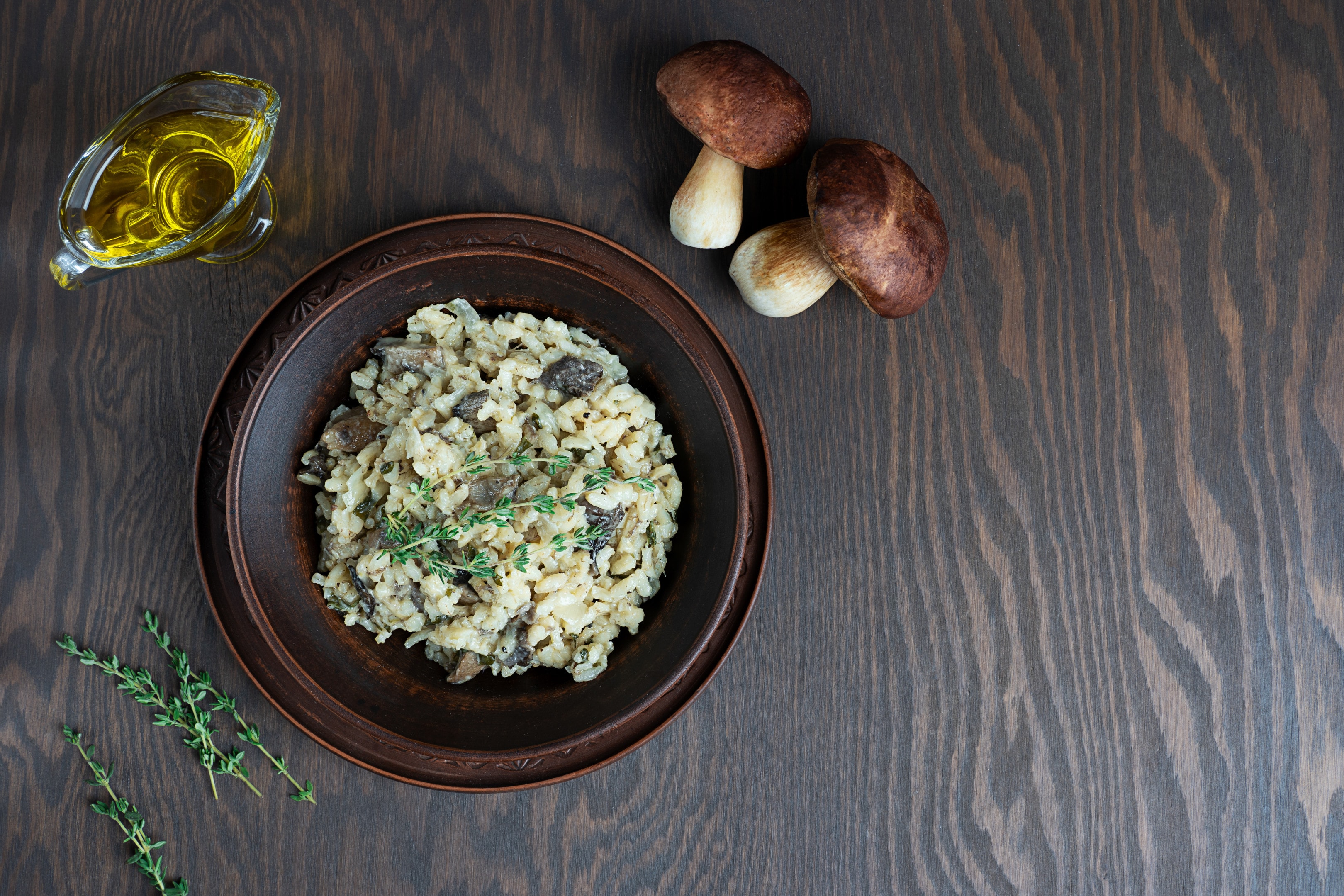 Arborio rice risotto