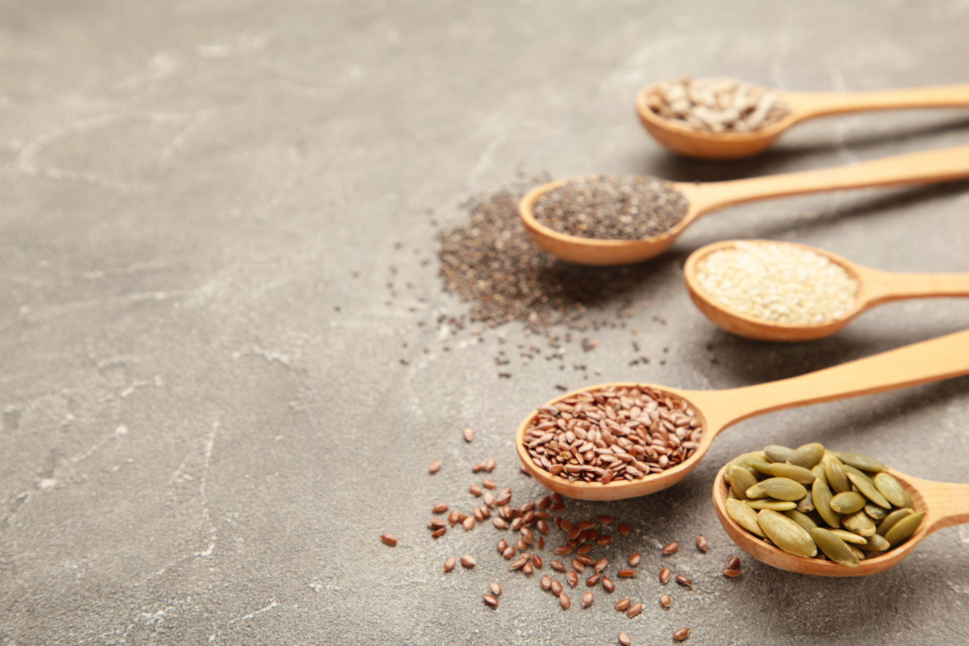 Sesame pumpkin seeds sunflower seeds flax seeds chia seeds