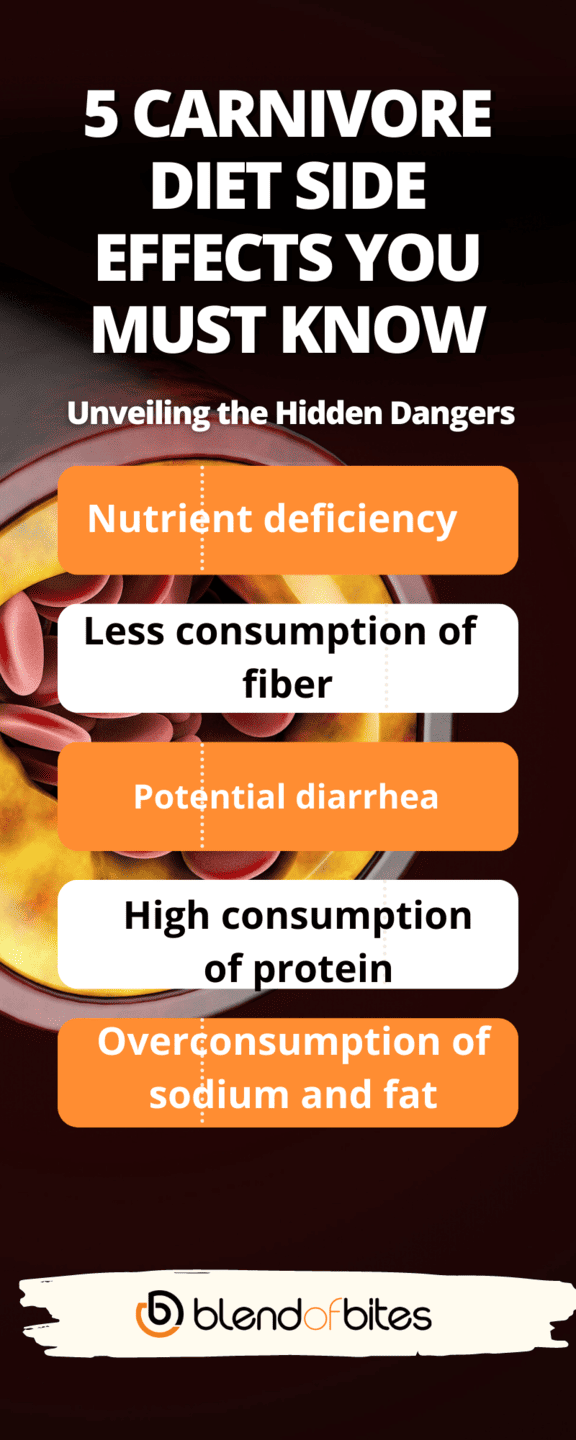 Side Effects of the Carnivore Diet Infographic