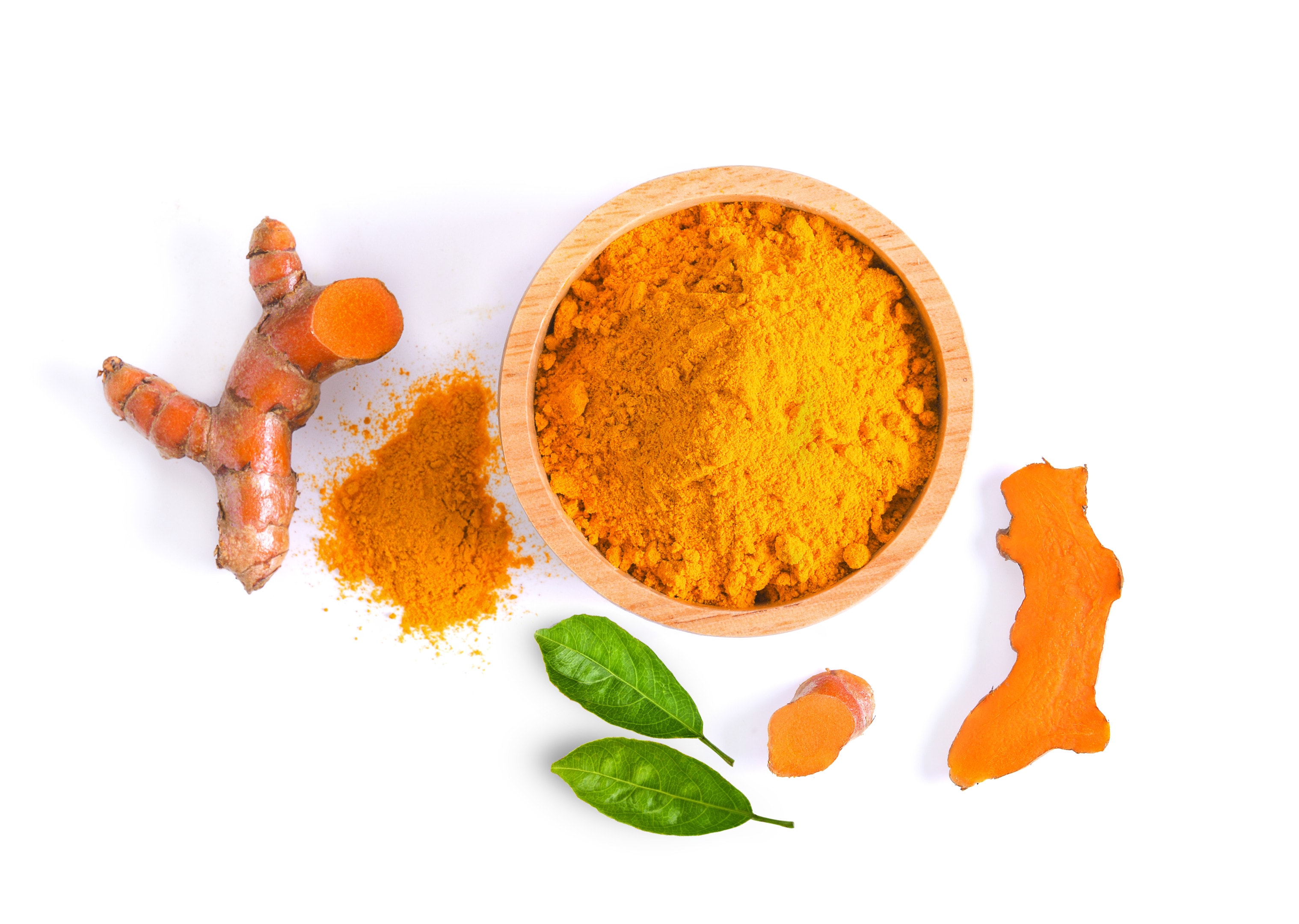 Turmeric root and powder