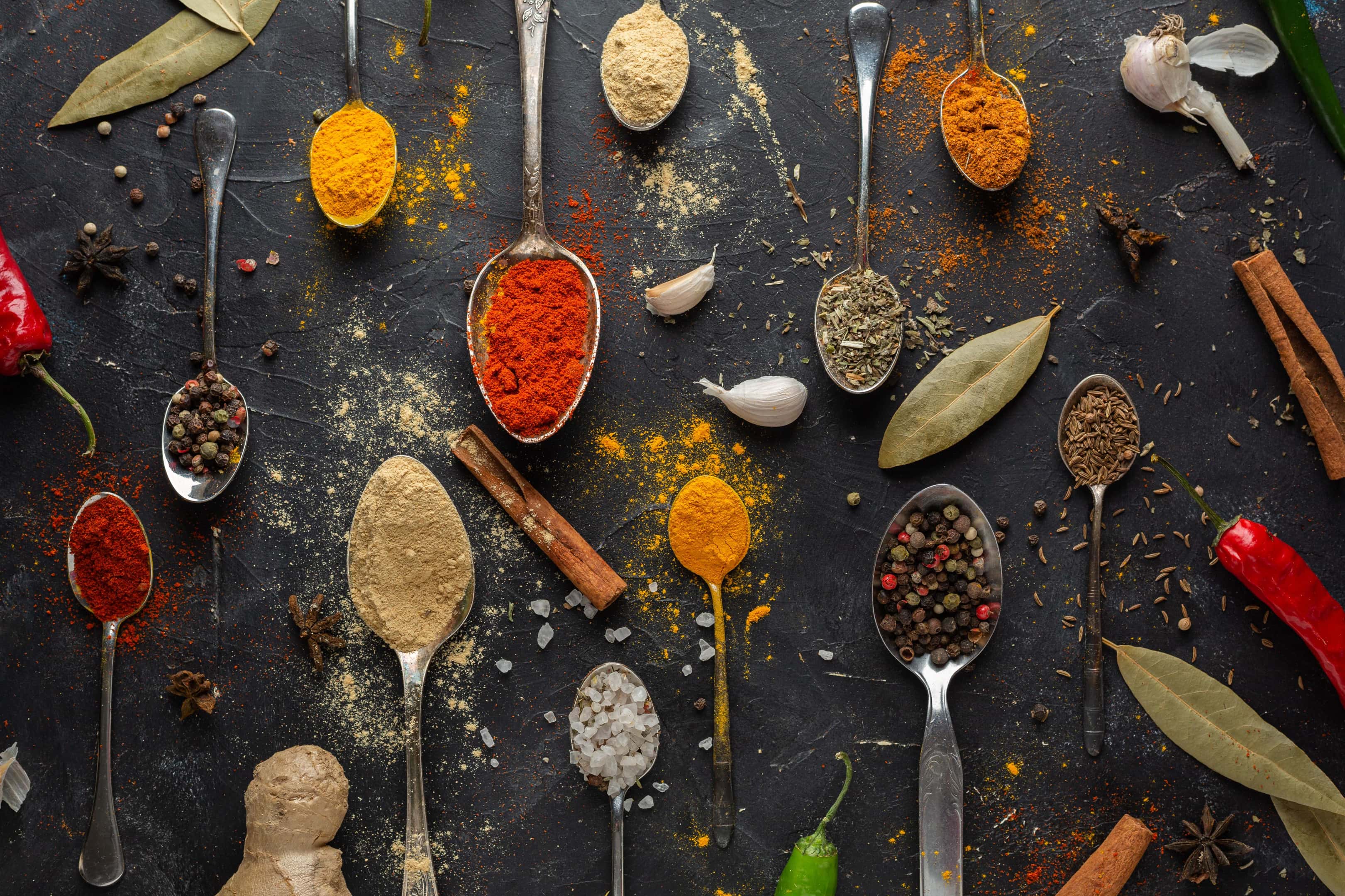Variety of spices