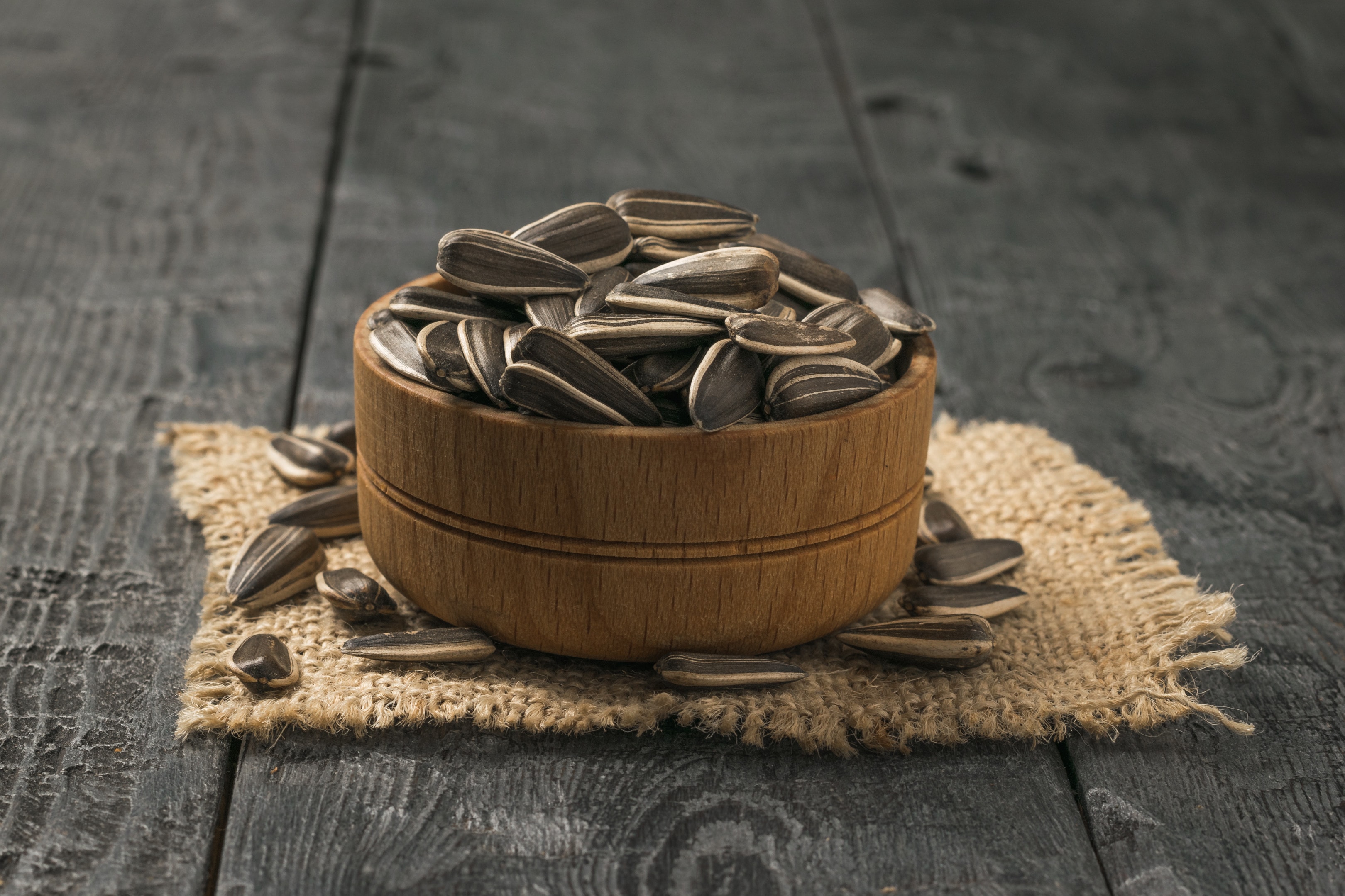 Bowl of sunflower seeds