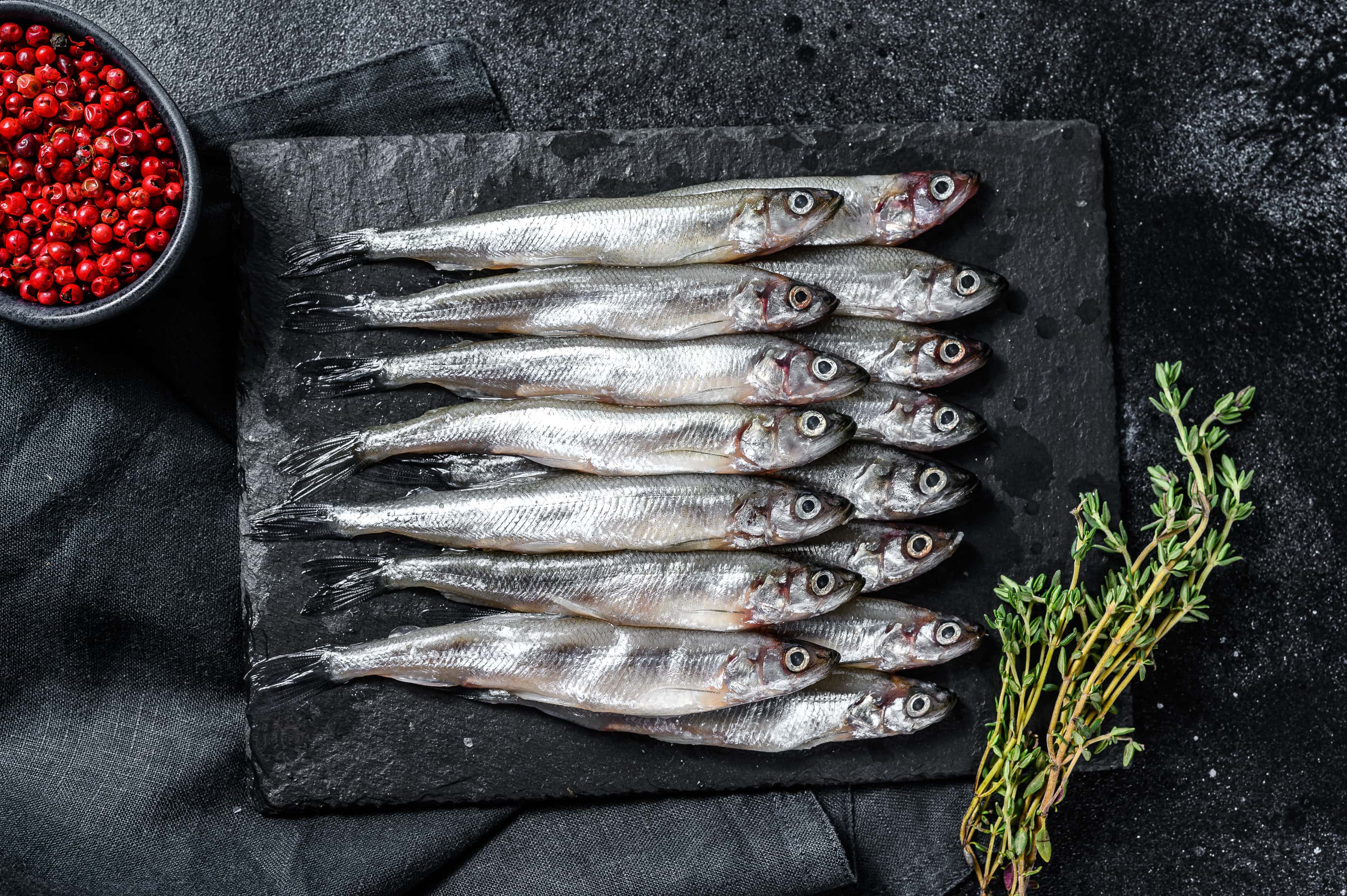 Fresh xouba (small sardines)