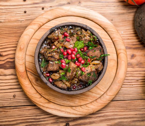 Arabian spiced camel stew