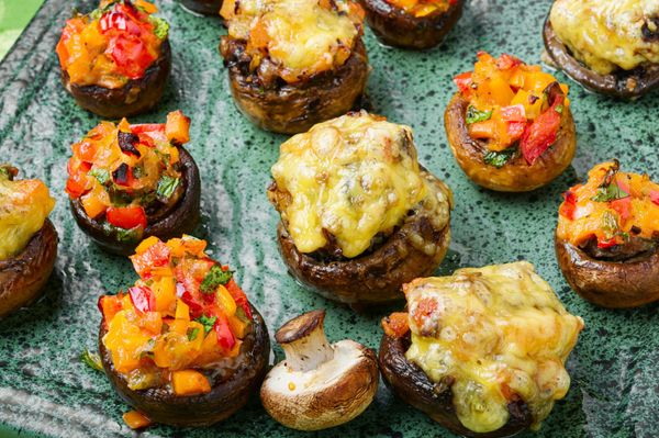 Bacon and cream cheese stuffed mushrooms
