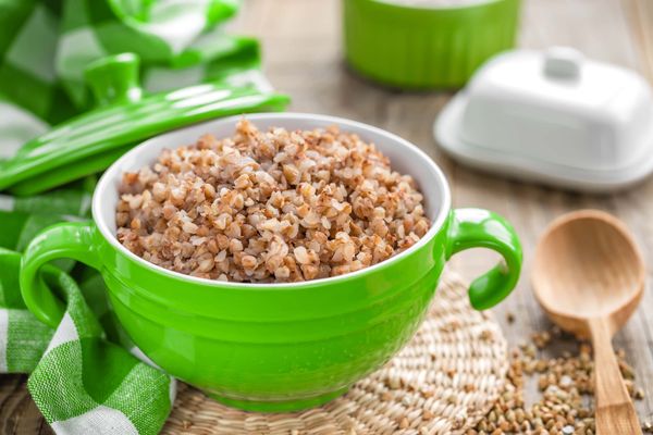 Buckwheat in a bowl