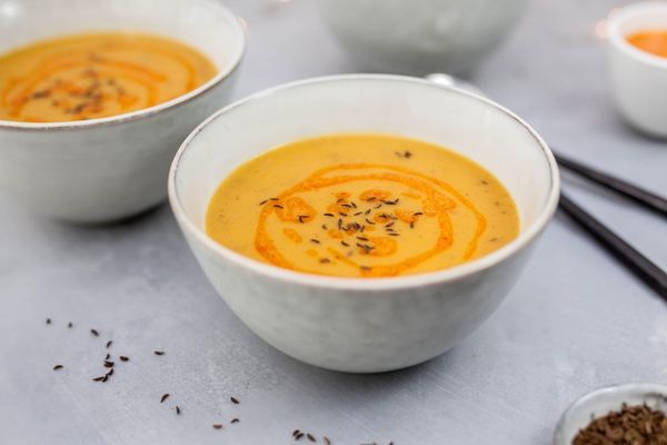 Butternut squash and sweet potato soup