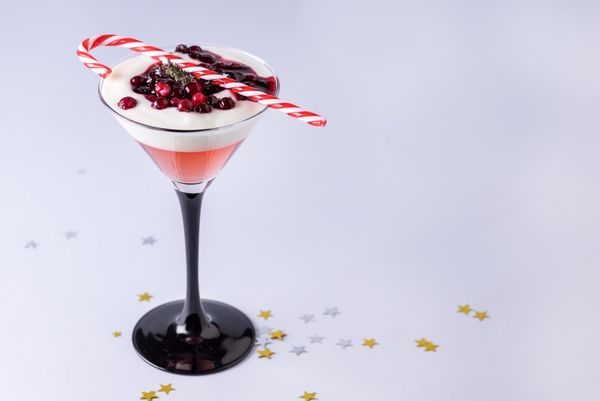Candy cane martini