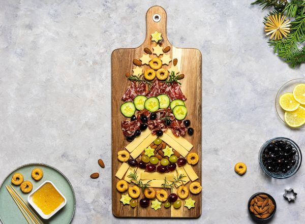 Christmas tree charcuterie board
