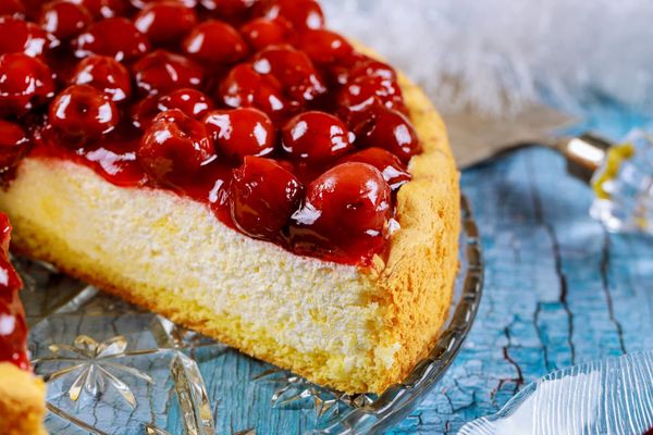 Cranberry orange cheesecake