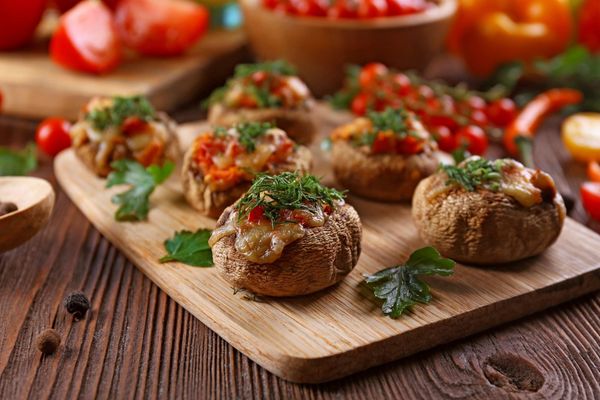 Gluten-free stuffed mushrooms