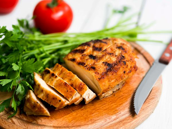 Grilled Pollo Tropical chicken breast with fresh cilantro