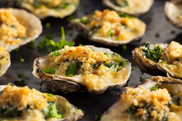 Homemade creamy smoked oyster