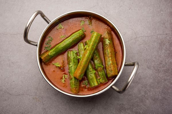 Indian drumstick curry — moringa sticks and spices curry which is prepared using <a href="https://blend-of-bites.ghost.io/prepare-moringa-oil/">moringa oil</a>