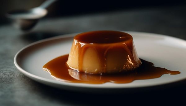 Malva pudding with glaze