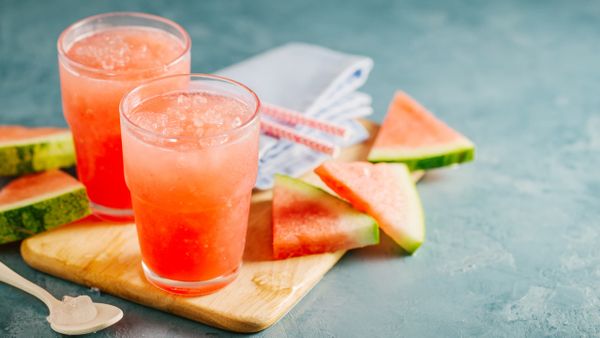 Refreshing Johnny Vegas shot with Watermelon slices
