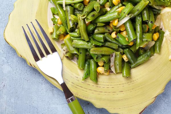 Roasted green beans