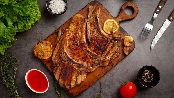 Perry's pork chop steak