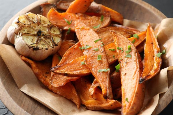 Roasted sweet potatoes