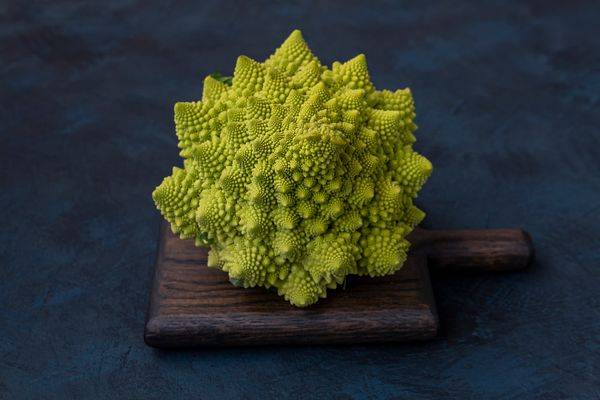 Romanesco on a cutting board