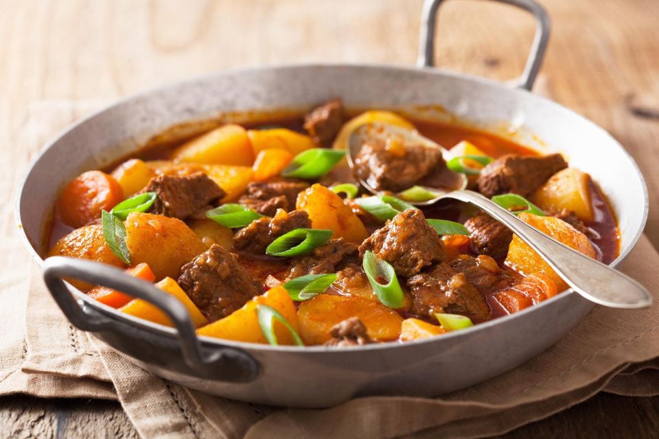 Beef stew with potatoes and carrots