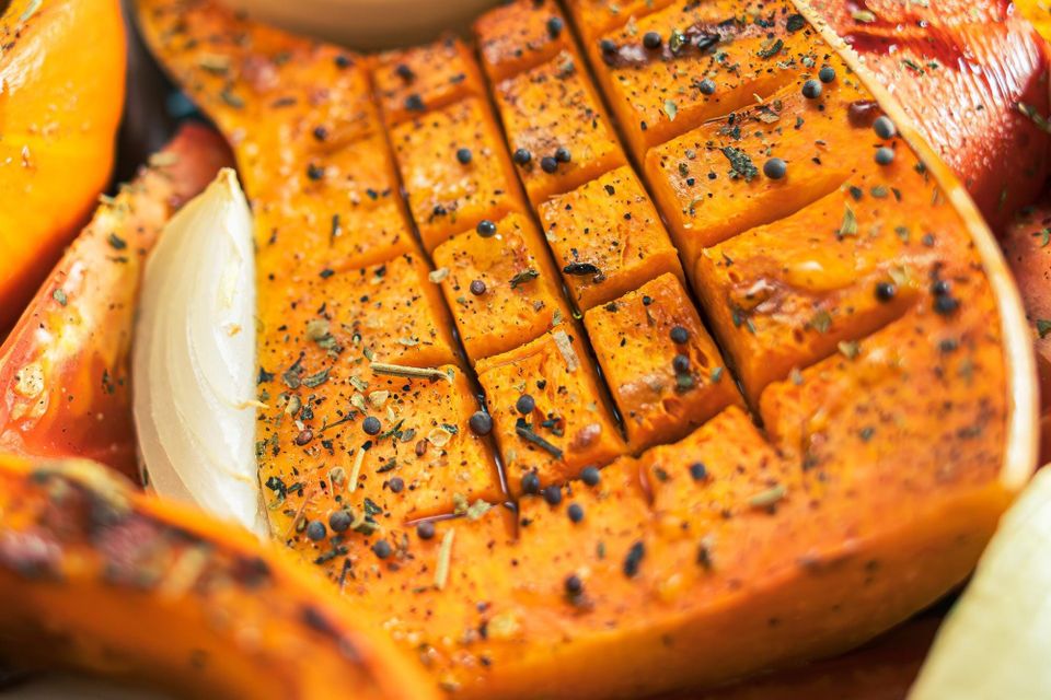 Cinnamon roasted butternut squash