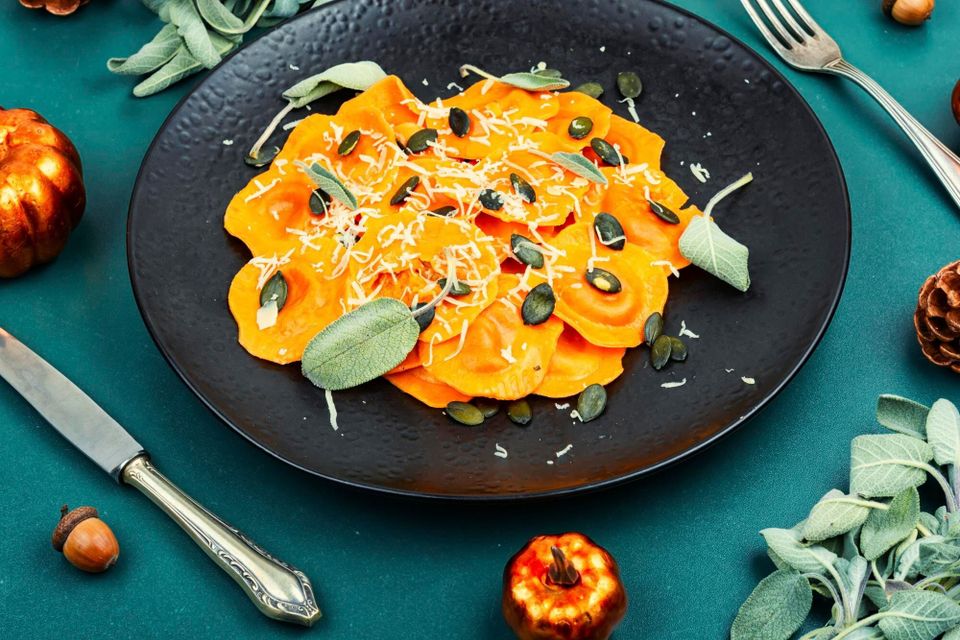 Creamy roasted butternut squash pasta