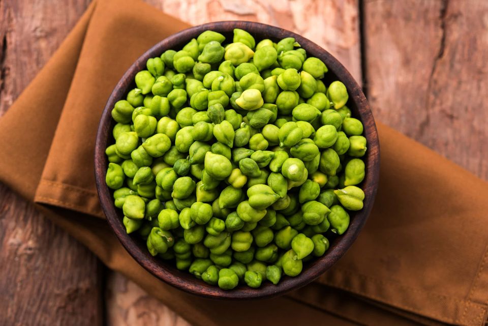 Fresh green chickpeas — Hara Harbara