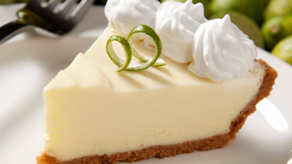 Kermit's key lime pie with whipped cream