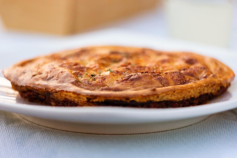 Slice of pie on a plate