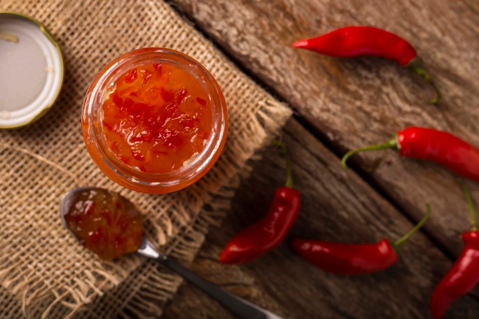 Sweet and spicy jalapeno jelly from Pioneer Woman
