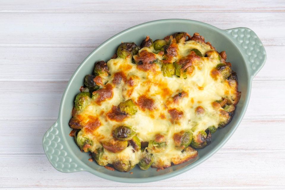 Vegan Brussels sprouts casserole