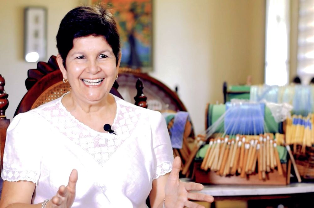 Sandra Rodríguez durante la entrevista para Obras del País