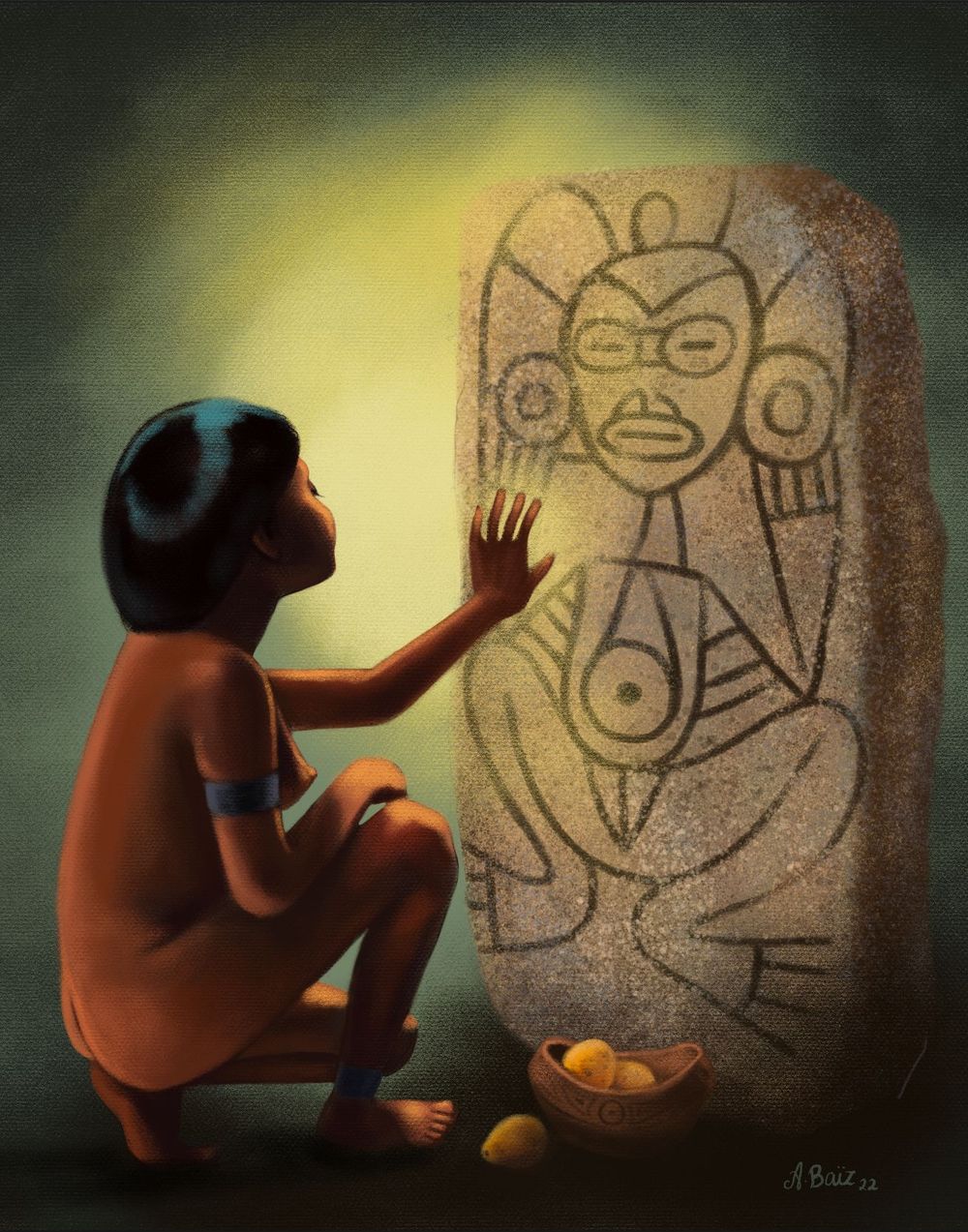 Obra de la artista puertorriqueña Alejandra Baïz utilizada en el documental de Bacajú