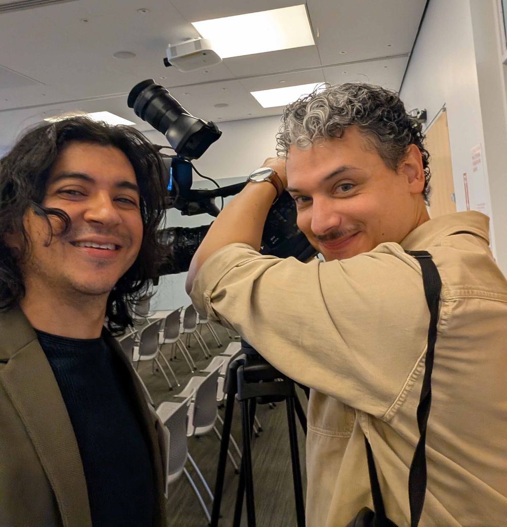 Isaak Gonzalo junto a Andrés Arias Matos de CENTRO