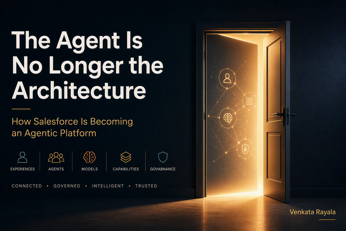 The Agent Is No Longer the Architecture: How Salesforce Is Becoming an Agentic Platform