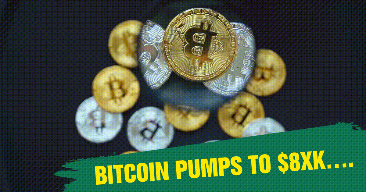 Bitcoin pumps to $8xk….