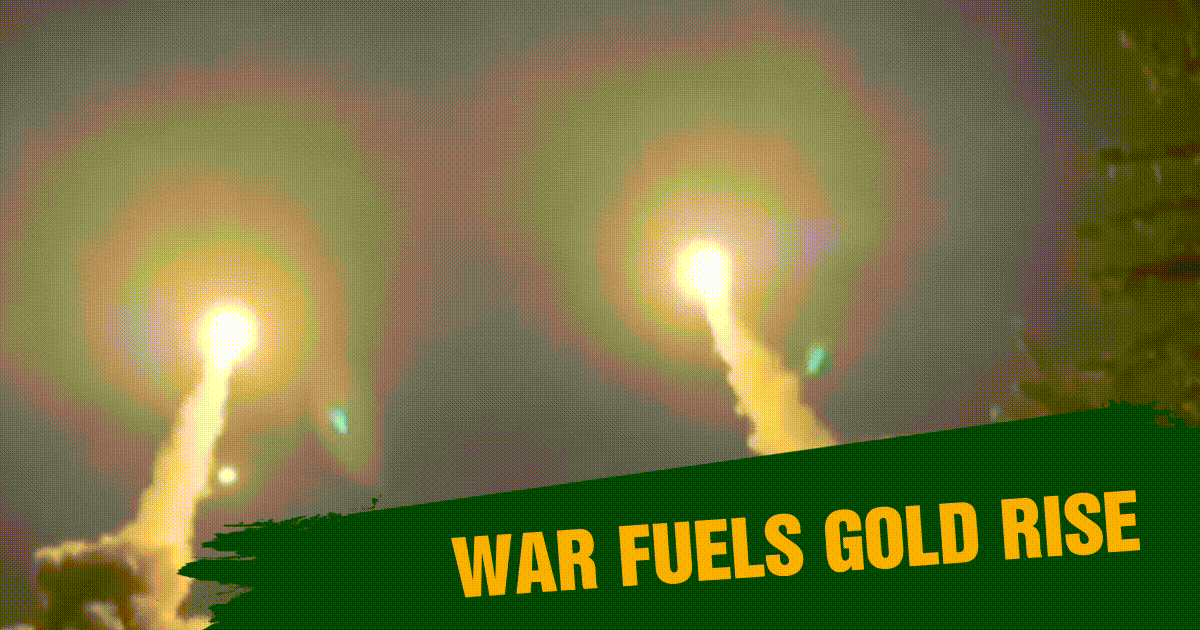 War fuels gold rise
