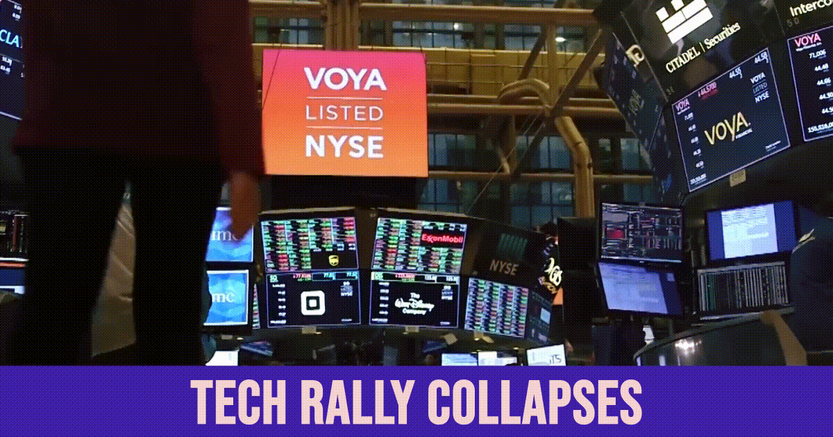 Tech Rally Collapses