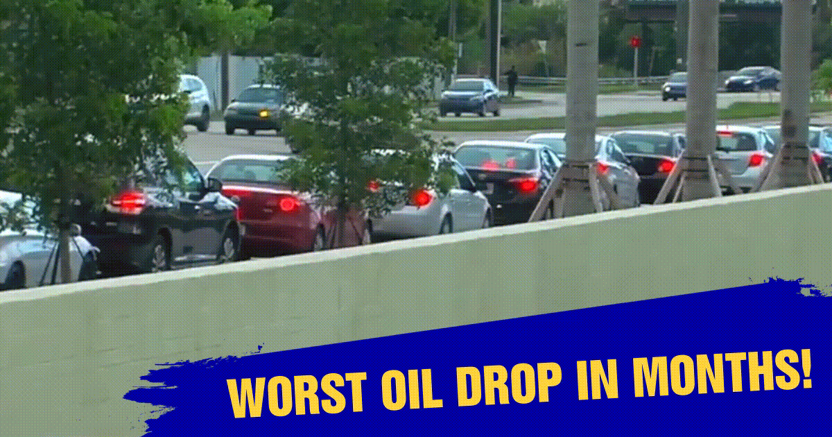 Worst Oil Drop in Months!