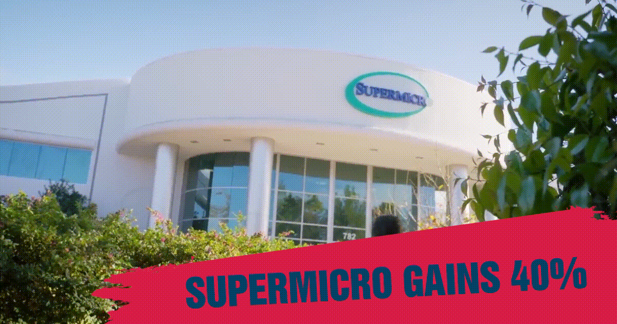 Supermicro gains 40%