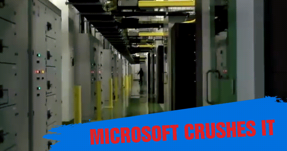 Microsoft Crushes It