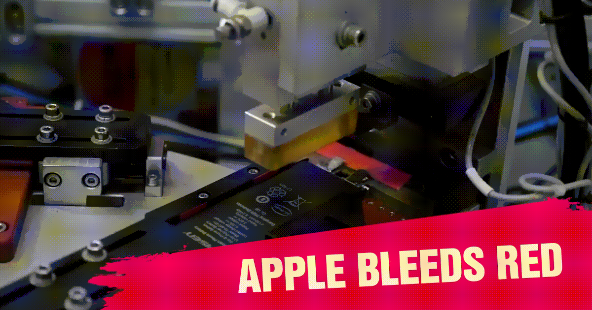 Apple Bleeds Red